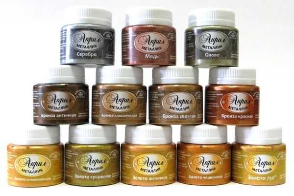 Peintures acryliques pour peinture sur métal