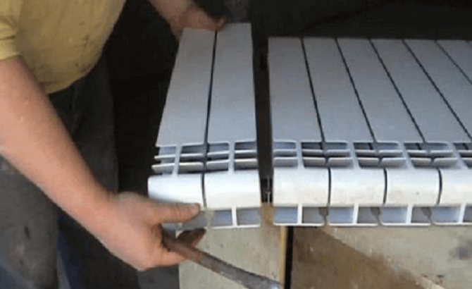 Radiateur en aluminium - démontage et montage