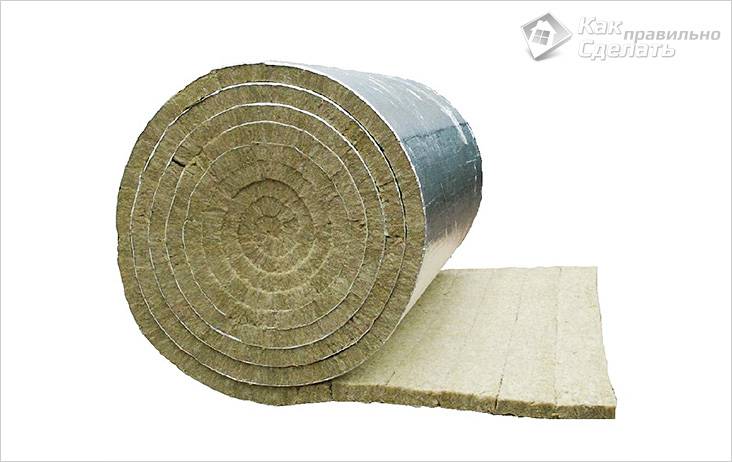 Isolation thermique en basalte avec feuille