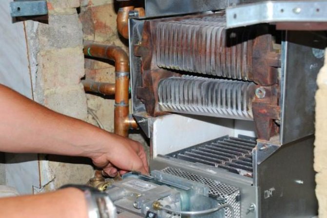 Nettoyage de la chaudière à gaz