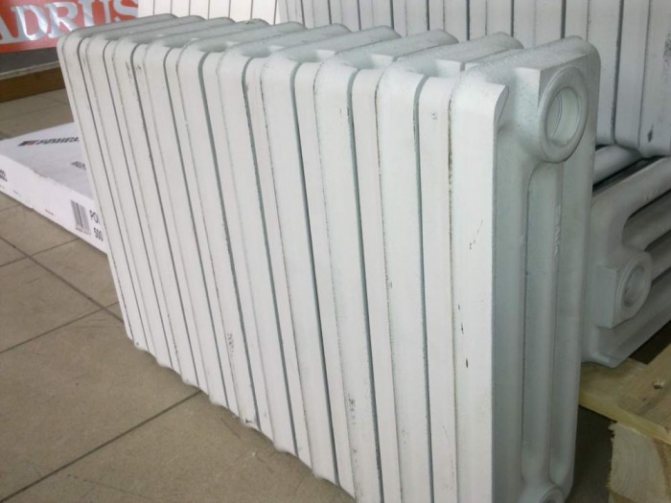 caractéristiques de la batterie de chauffage en fonte