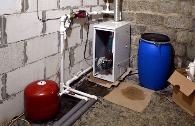 Chaudière diesel pour chauffer une maison privée