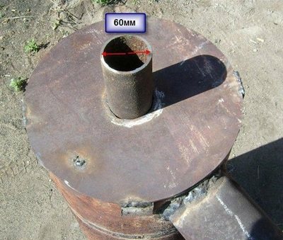 cheminée au poêle à partir d'une bouteille de gaz