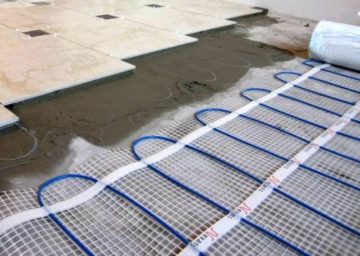 Chauffage au sol électrique sous carrelage