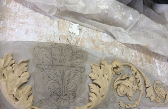 Éléments en plâtre de bricolage