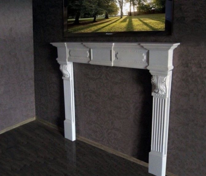 Fausse cheminée de vos propres mains