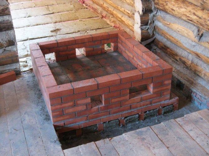 La base du poêle dans le bain: comment le faire vous-même