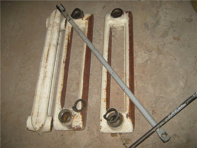 Raccords pour un radiateur en fonte