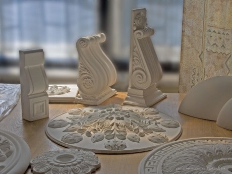 pièces en plâtre