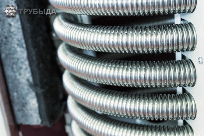 Tubes ondulés en acier inoxydable