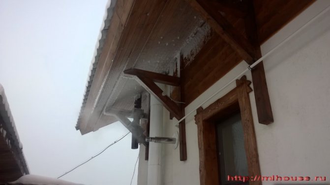 givre d'une chaudière à gaz
