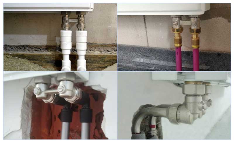 unité d'injection pour connecter un schéma de câblage de radiateur