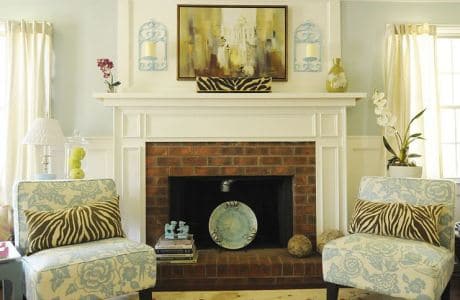 cheminée à l'intérieur