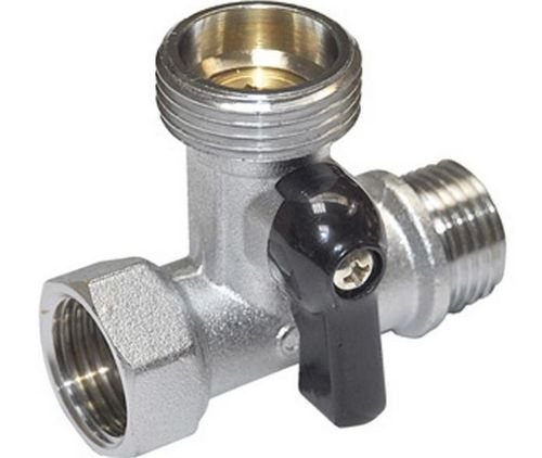Robinet pour machine à laver: té pour se connecter à l'alimentation en eau, interrupteur d'eau pour machine à laver, mélangeur