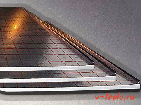 tapis de film pour plancher d'eau chaude