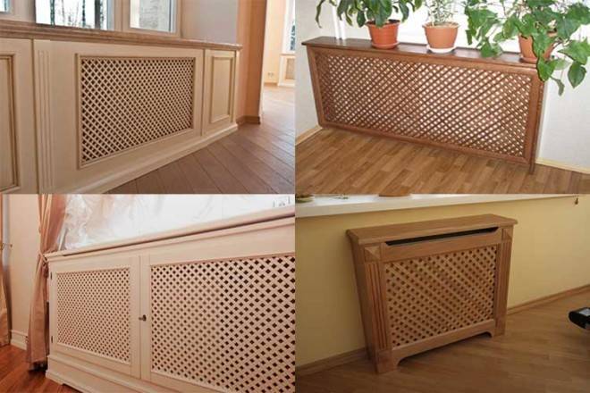 Grilles métalliques pour radiateurs chauffants