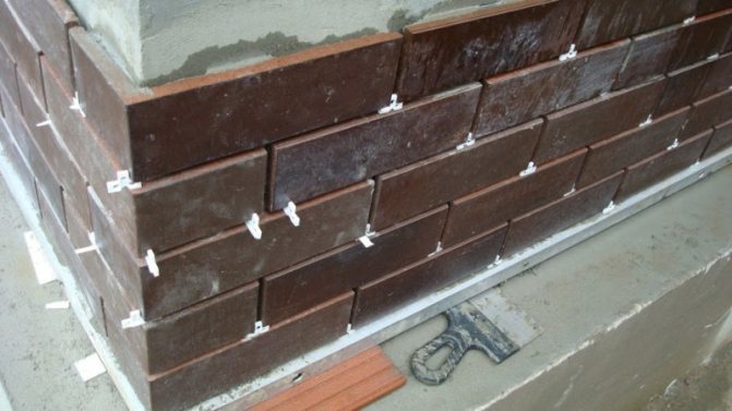 Pose humide de carreaux de clinker