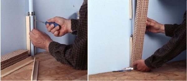 Installation d'une boîte en panneau de fibres de bois plaqué
