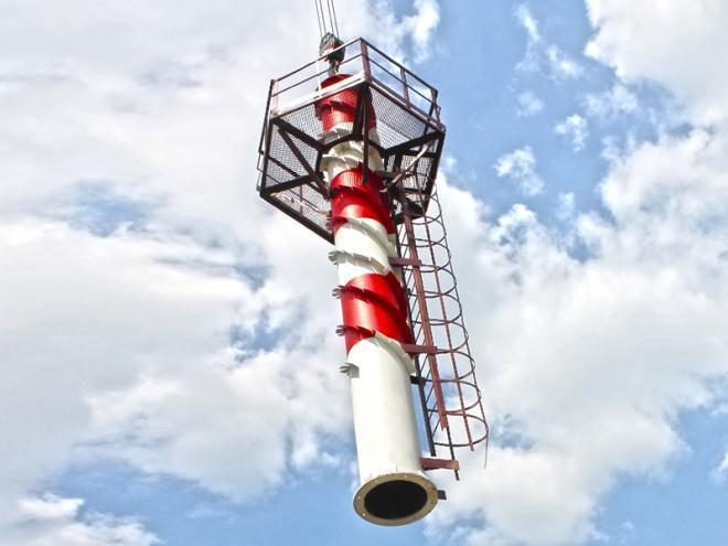 Installation d'un tuyau métallique