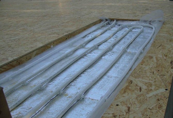 Installation de chauffage par le sol dans la région
