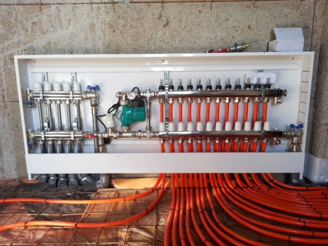 installation de chauffage par le sol