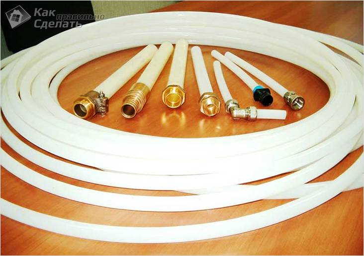 Installation de tuyaux XLPE