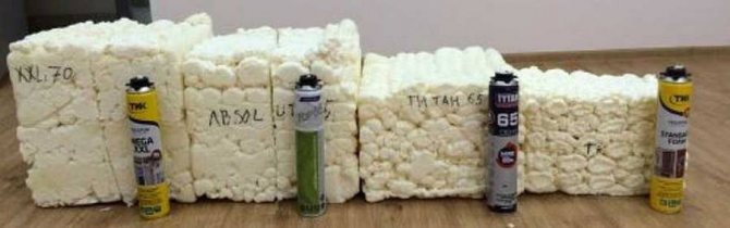 Mousse de polyuréthane: types, qu'il vaut mieux choisir