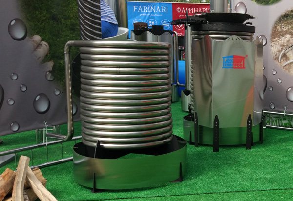 Chauffe-piscine - chauffe-eau instantané au bois pour la piscine produit par Termopul.no