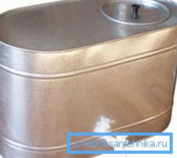 Réservoir d'accumulation, galvanisé pour eau avec robinet, 95 l