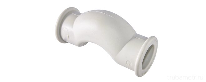 contour en polypropylène sur fond blanc