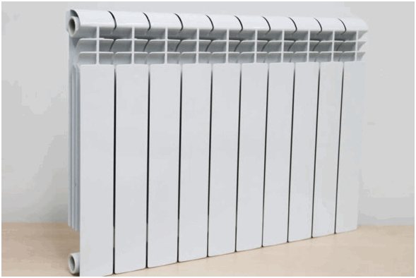 Cerclage en polypropylène d'un radiateur en aluminium