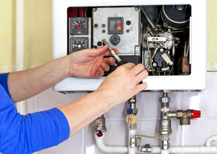 Dépôts sur les éléments de structure d'une chaudière à gaz