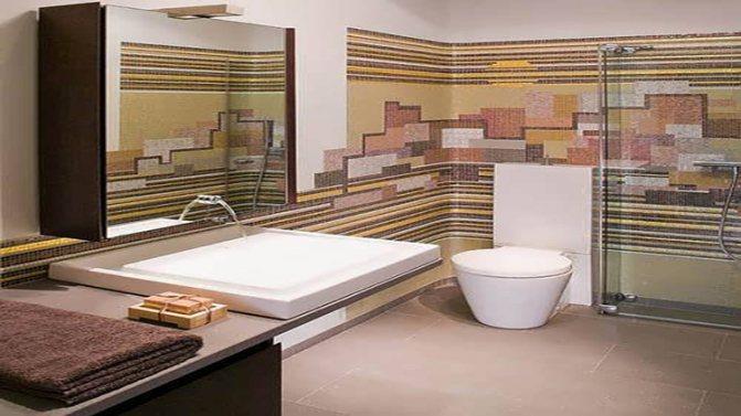 Panneaux pour murs dans la salle de bain photo