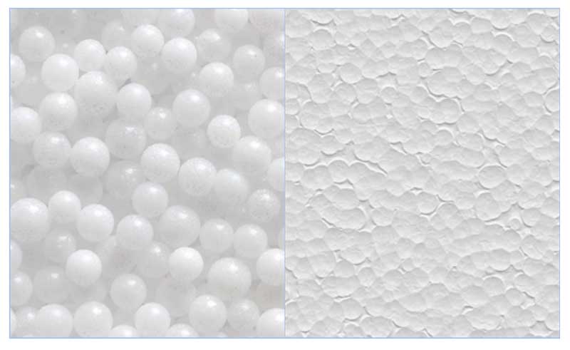 Feuille de mousse - structure