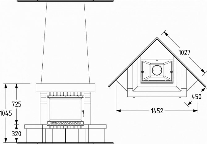 Avant de procéder à la construction d'une cheminée, il vaut la peine de terminer son dessin sur papier, en indiquant les dimensions de tous les éléments
