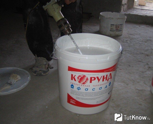 Agitation de la peinture thermique Corindon