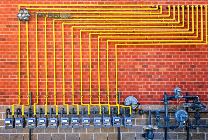 Tuyaux en plastique pour le gaz