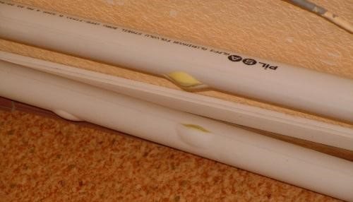 Tuyaux en plastique de mauvaise qualité