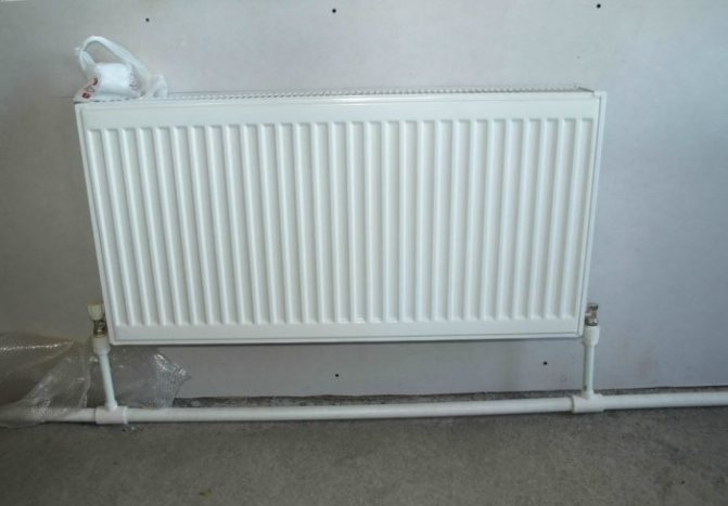 raccordement du radiateur avec câblage inférieur