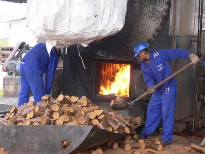 L'utilisation de briquettes combustibles