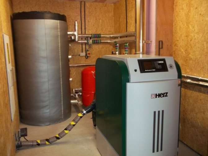 Exemple de chaudière à combustible liquide
