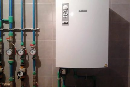 Exemple d'installation de chaudière électrique