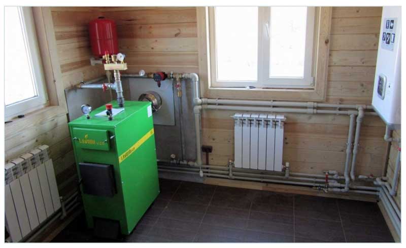 Un exemple de placement d'équipement de chauffage