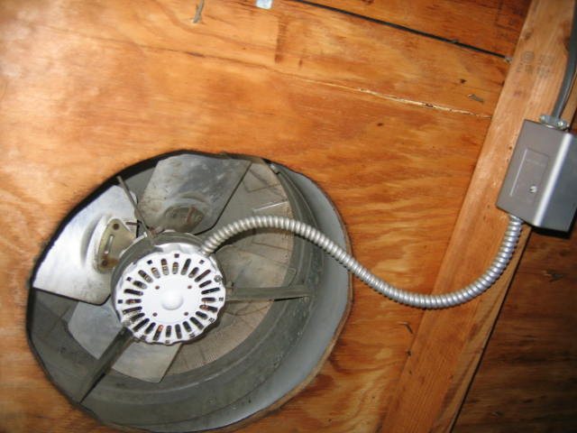 grenier à ventilation forcée
