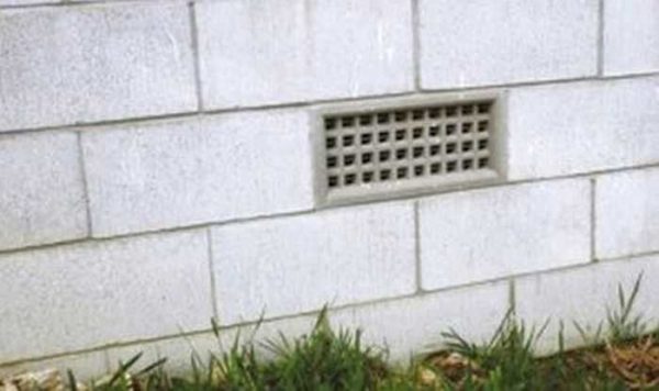 Bouches d'aération (évents) pour la ventilation des fondations - sont-elles nécessaires ou non?