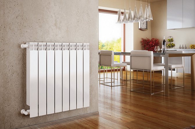 Radiateurs en aluminium à l'intérieur