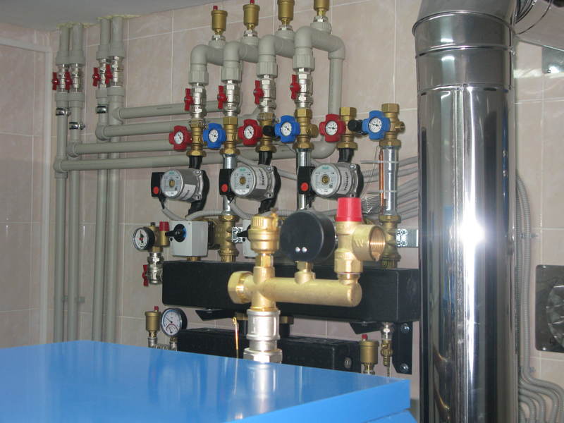Câblage de la chaudière à gaz
