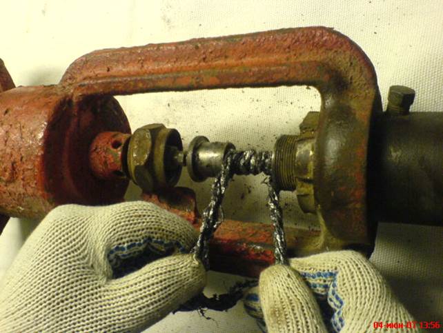 Garniture de presse-étoupe de réparation de soupape