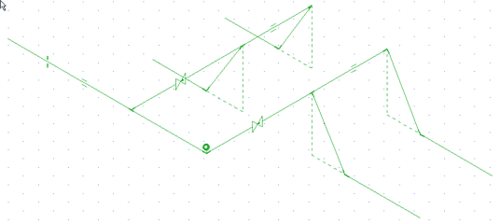 Figure. 20. Esquisse de tuyauterie terminée