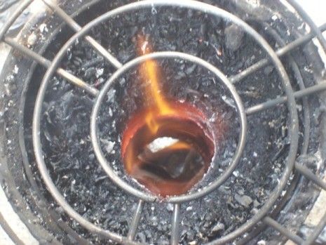Four à sciure portable fait maison